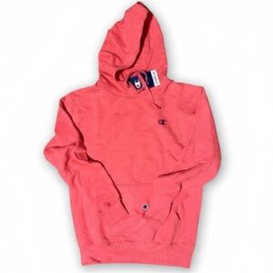 NWT Champion Powerblend Coral Drawstring Hooded Sweatshirt Womens Unisex Size XS